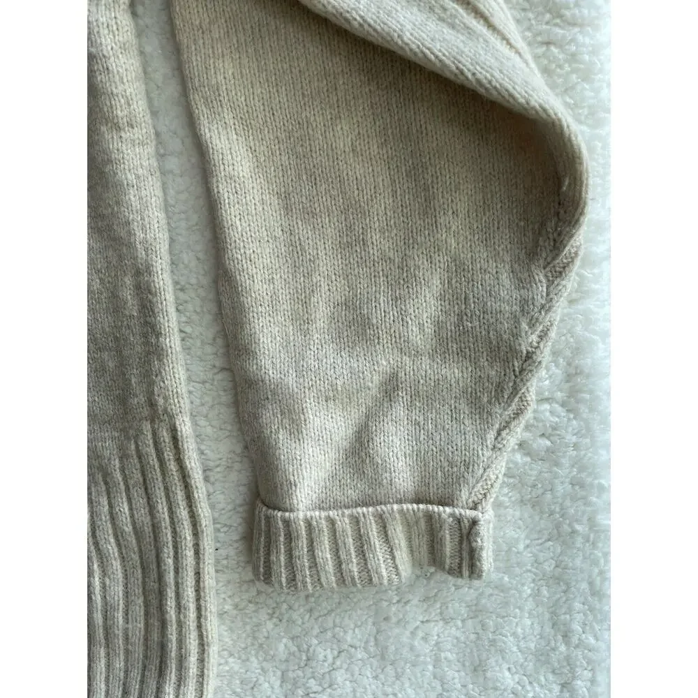 Columbia XCO Wool Sweater Mens XL Beige Color 1/4 Zip Pullover